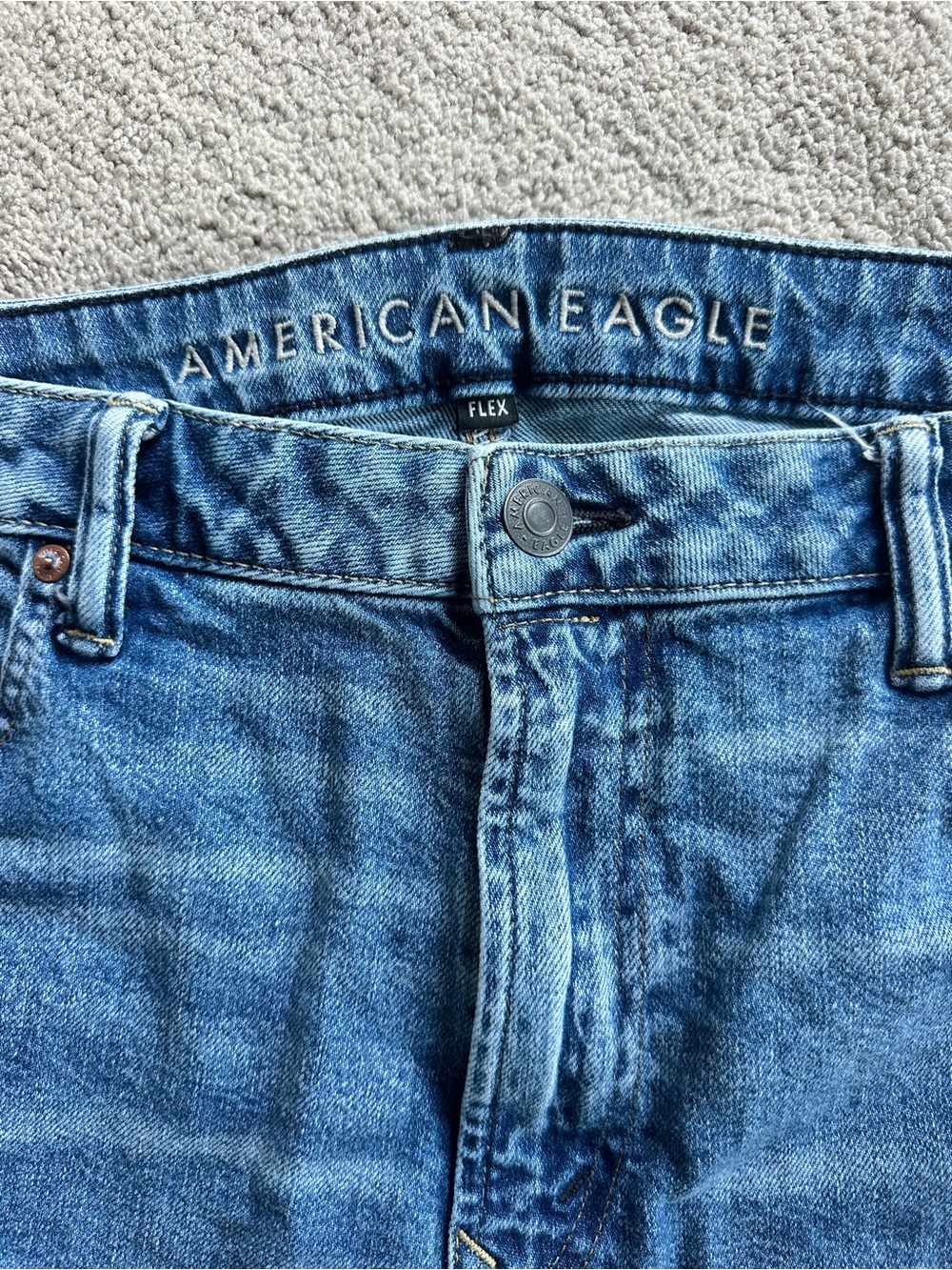 American Eagle Medium Blue Denim Jeans Flex US 40x32